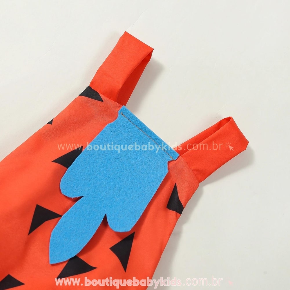 Body Bebê Fantasia Fred Flintstones - Boutique Baby Kids