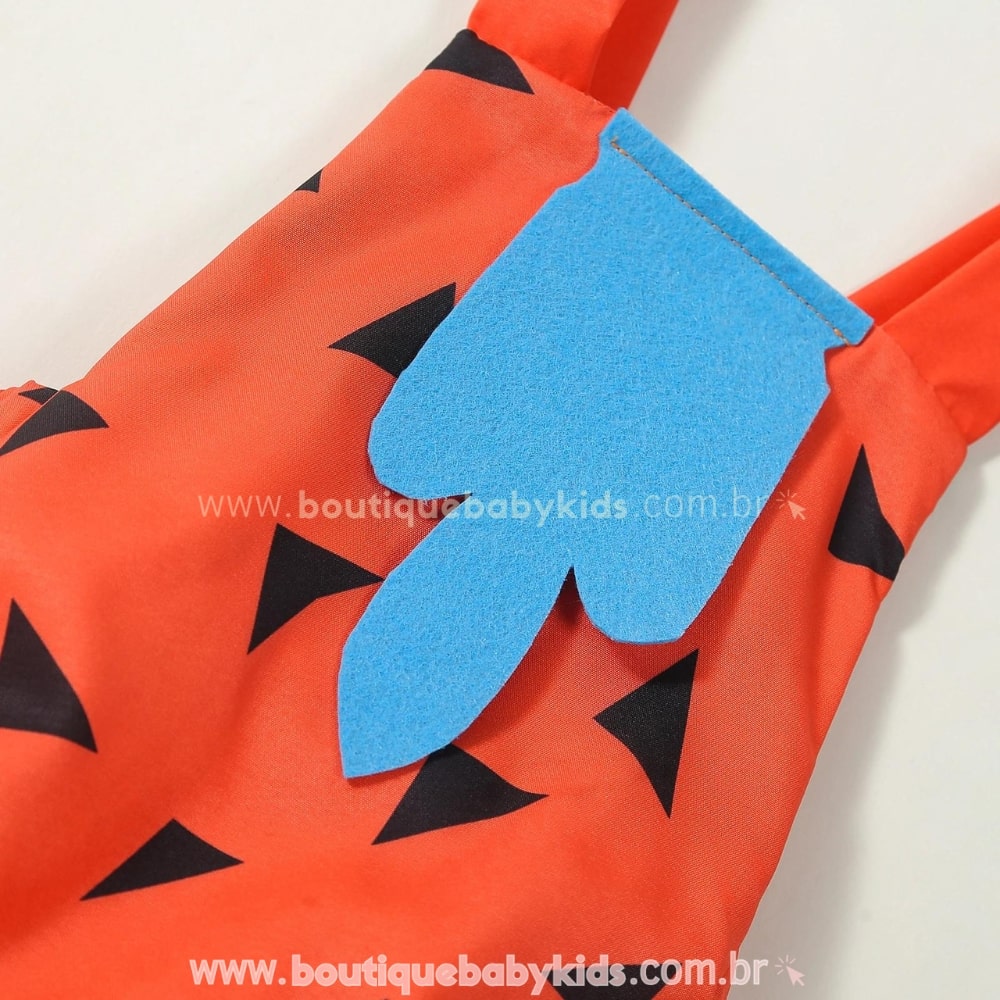 Body Bebê Fantasia Fred Flintstones - Boutique Baby Kids