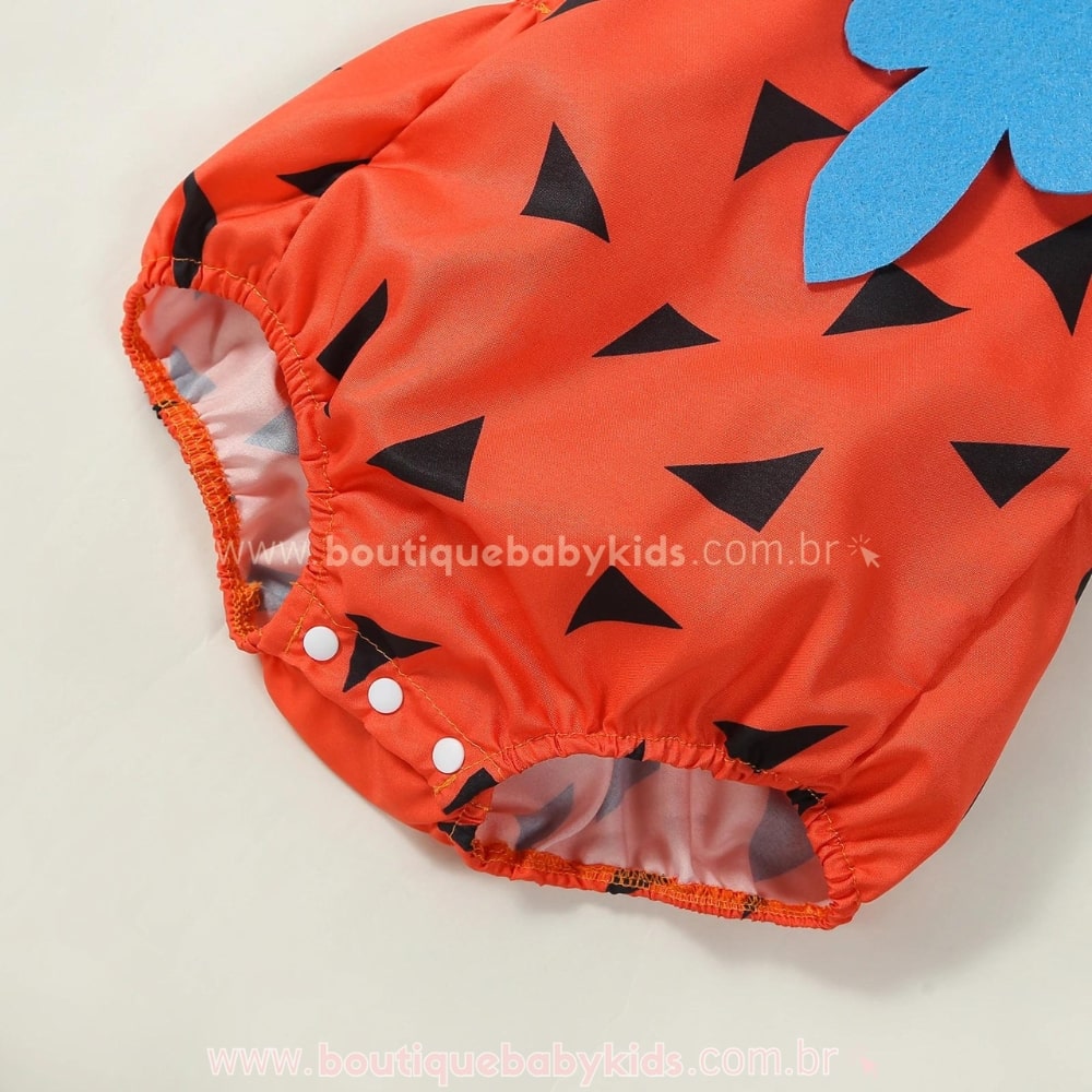 Body Bebê Fantasia Fred Flintstones - Boutique Baby Kids