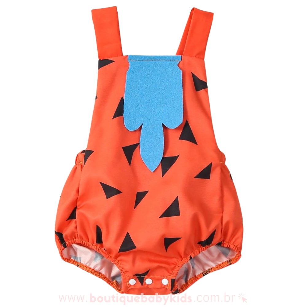 Body Bebê Fantasia Fred Flintstones - Boutique Baby Kids