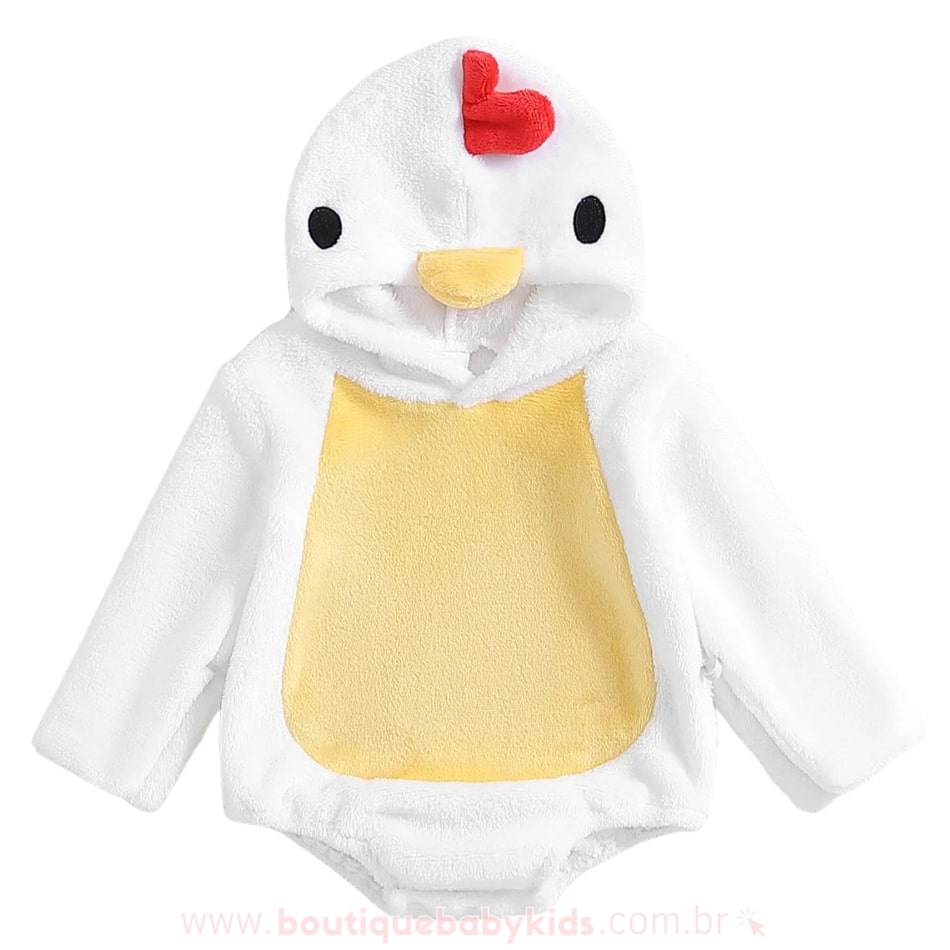 Body Bebê Fantasia Galo - Boutique Baby Kids