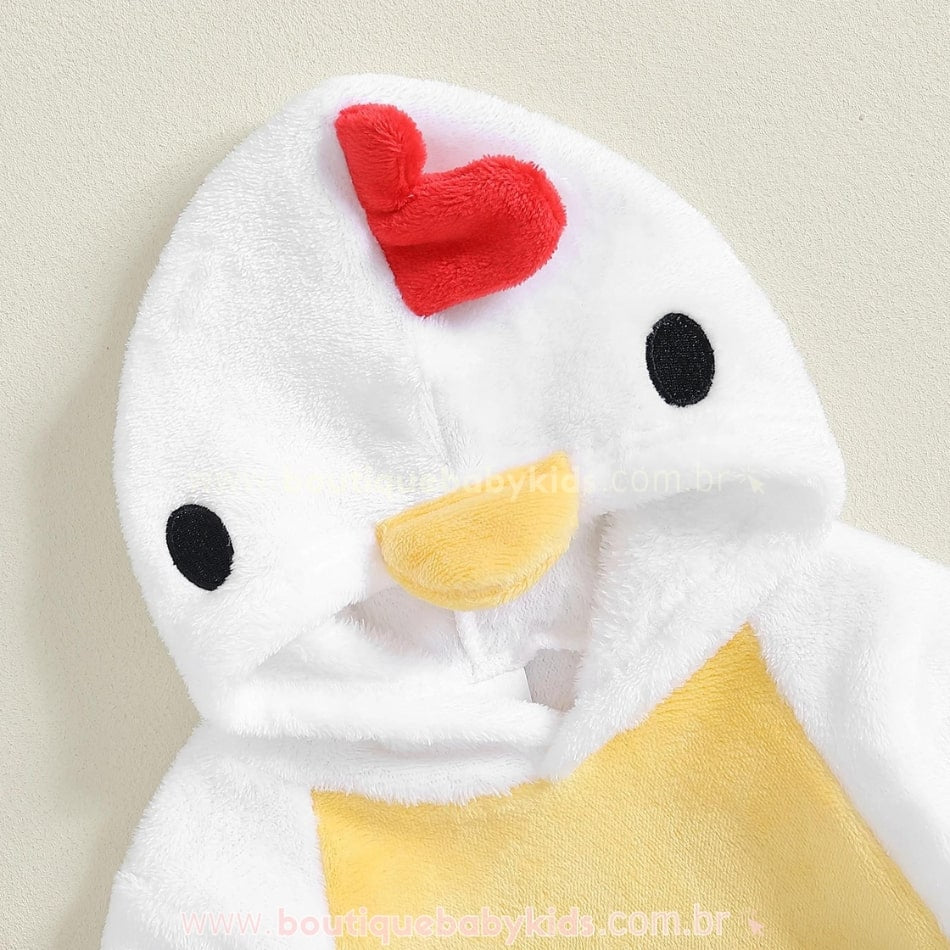 Body Bebê Fantasia Galo