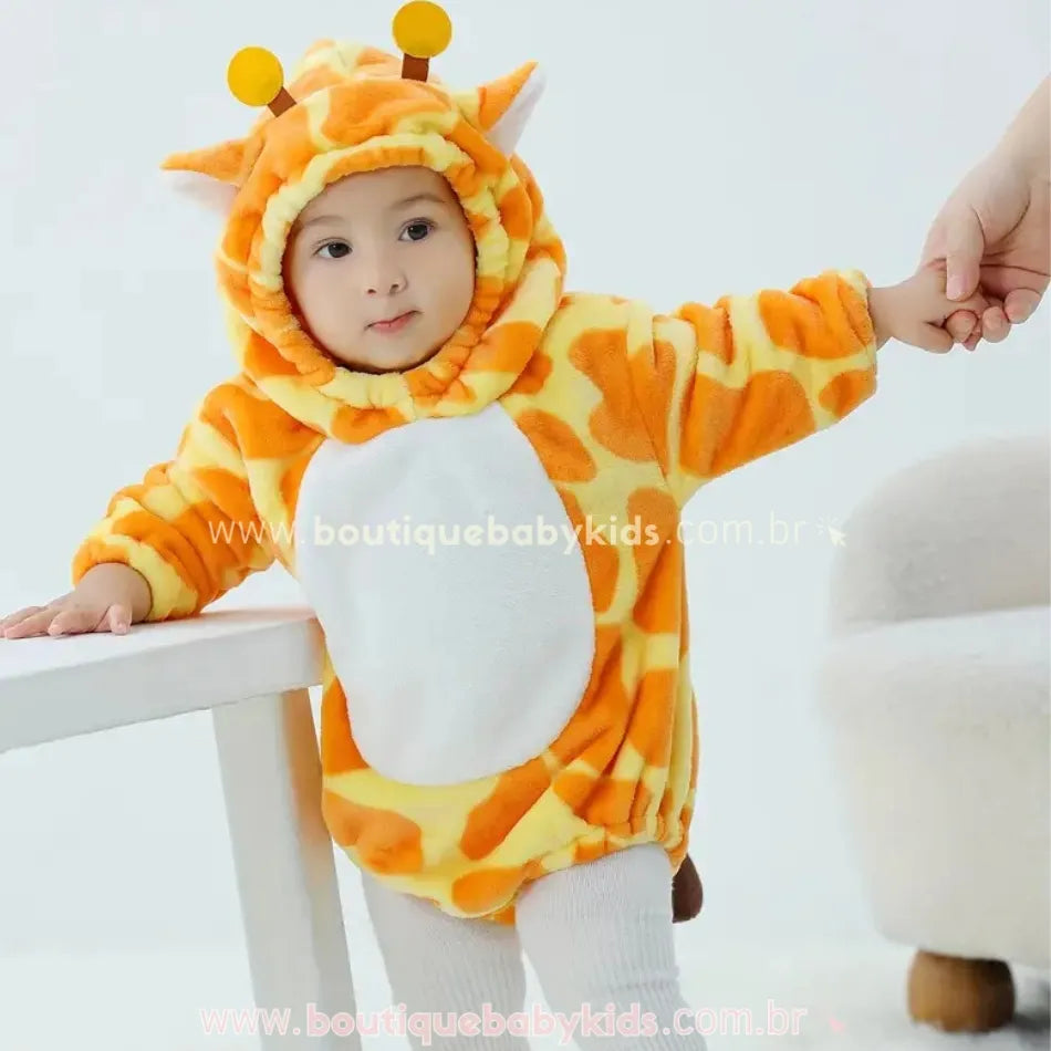 Body Bebê Fantasia Bichinho Girafinha - Boutique Baby Kids