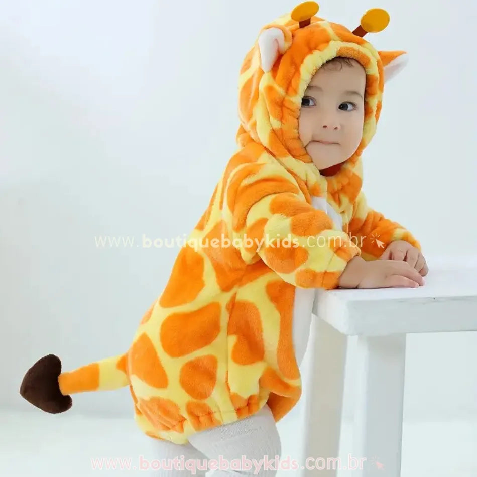 Body Bebê Fantasia Bichinho Girafinha - Boutique Baby Kids