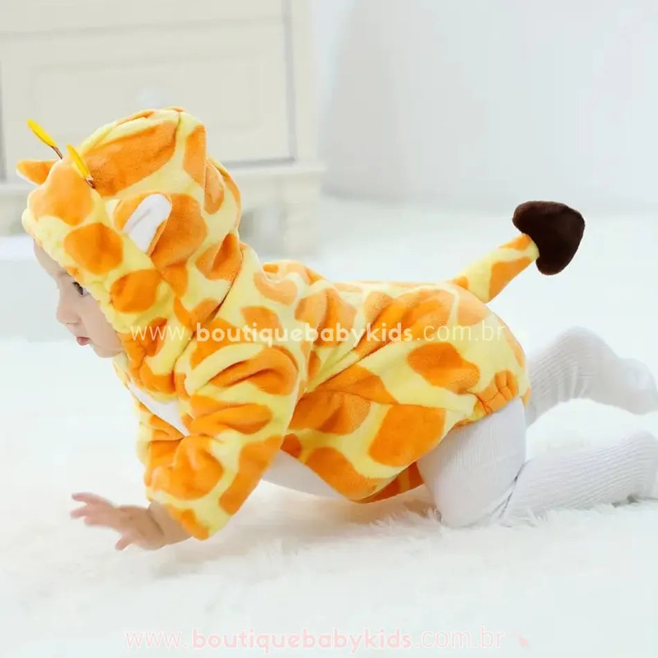 Body Bebê Fantasia Bichinho Girafinha - Boutique Baby Kids