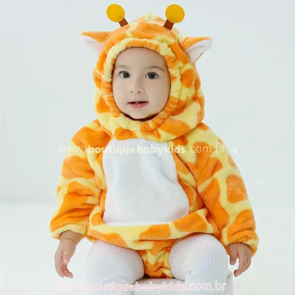 Body Bebê Fantasia Bichinho Girafinha - Boutique Baby Kids
