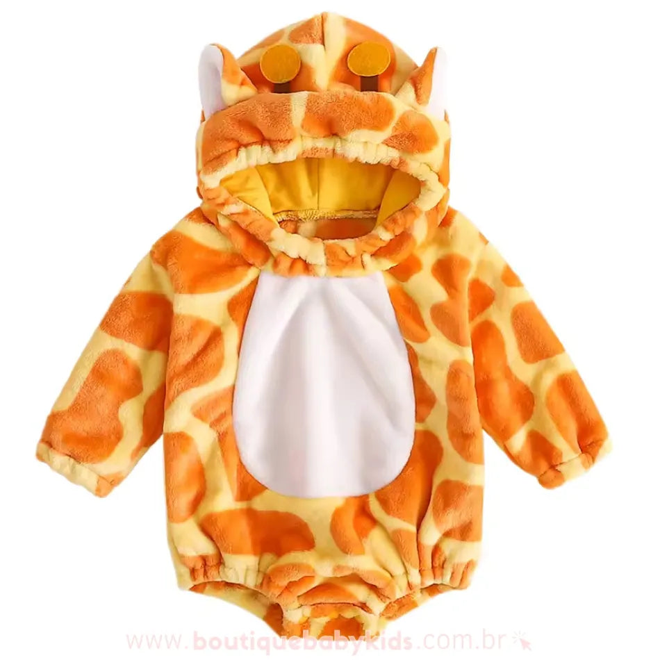 Body Bebê Fantasia Bichinho Girafinha - Boutique Baby Kids