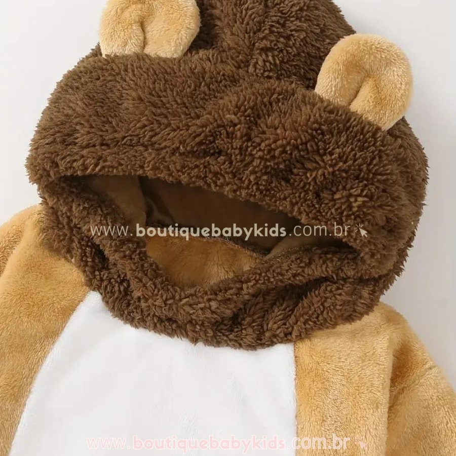 Body Bebê Fantasia Leãozinho