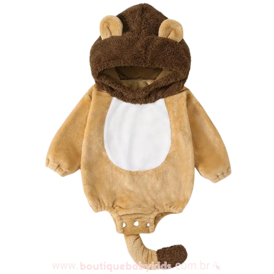 Body Bebê Fantasia Leãozinho - Boutique Baby Kids