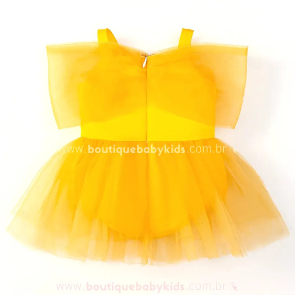 Body Bebê Fantasia Princesa Bela