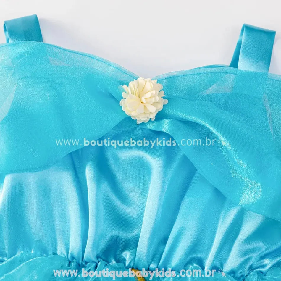 Body Bebê Fantasia Princesa Jasmine