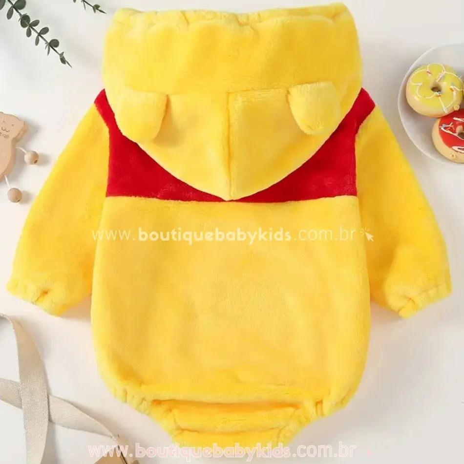 Body Bebê Fantasia Ursinho Pooh