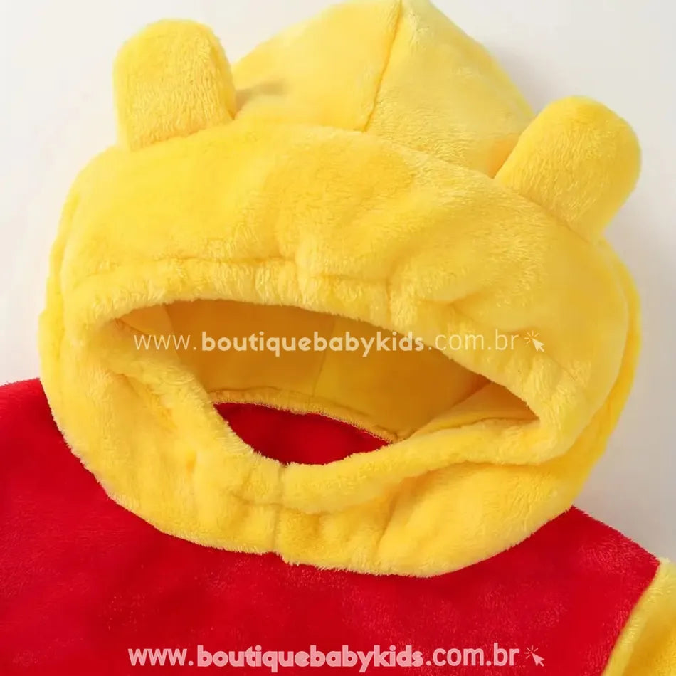 Body Bebê Fantasia Ursinho Pooh