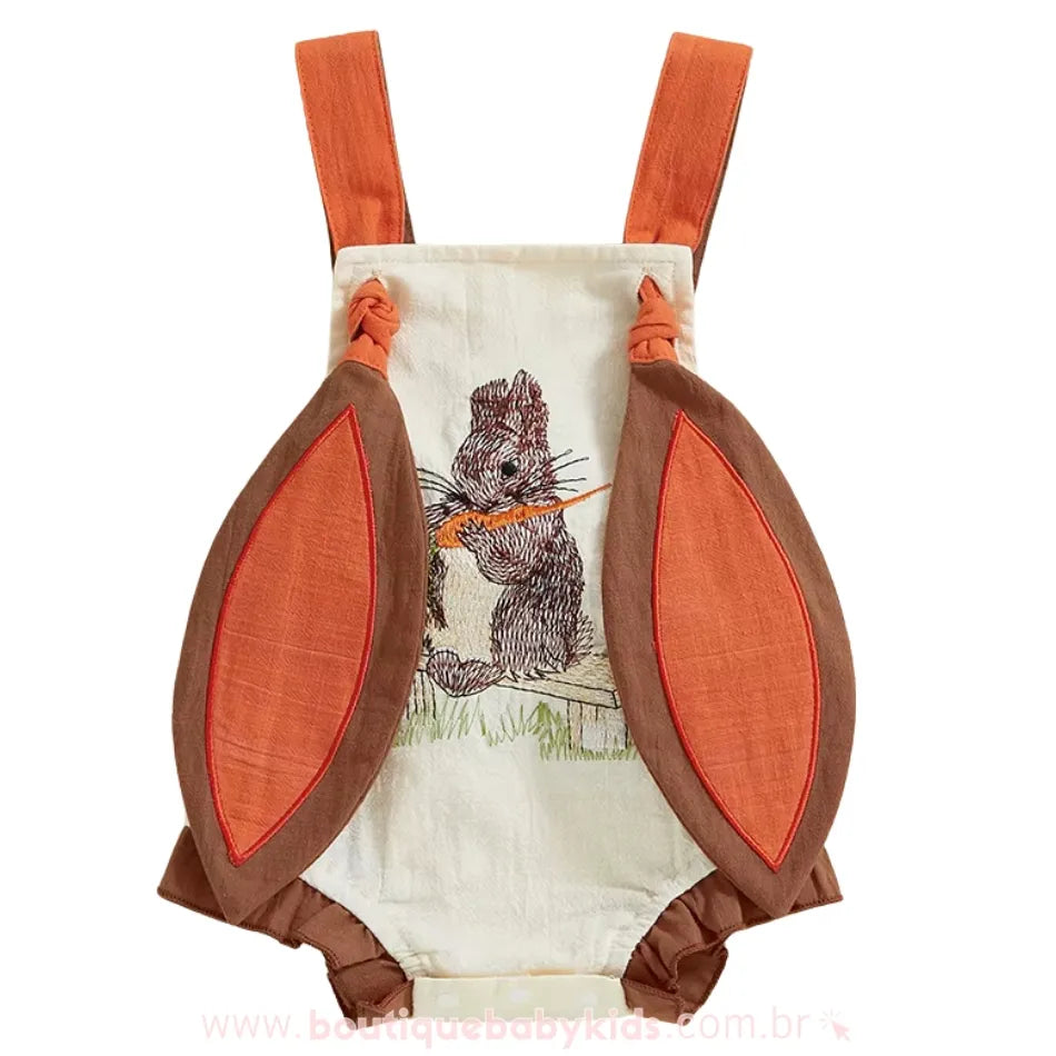 Body Bebê Temático Coelhinho do Campo Páscoa - Boutique Baby Kids