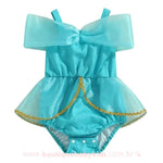 Body Bebê Fantasia Disney Princesa Jasmine Azul - Boutique Baby Kids
