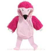 Body Bebê Fantasia Flamingo com Meia Rosa - Boutique Baby Kids
