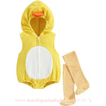 Body Bebê Fantasia Pintinho Amarelo com Meia Mesversário - Boutique Baby Kids