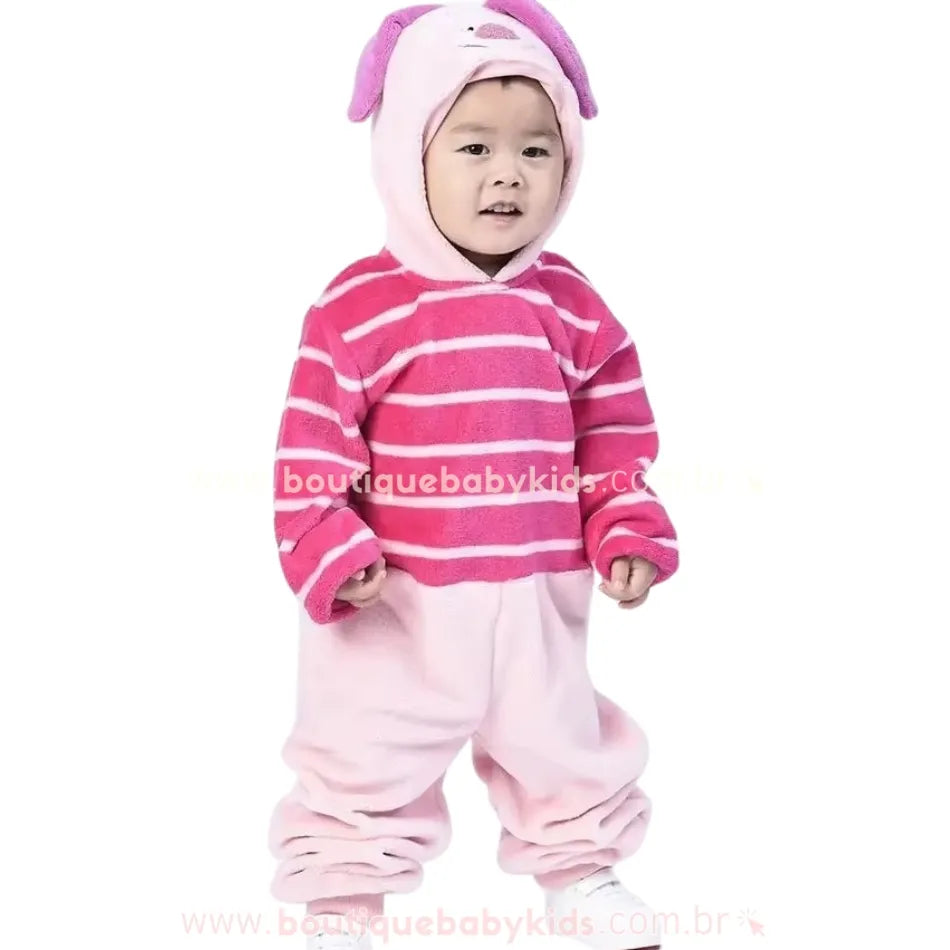 Macacão Bebê Fantasia Disney Porquinho Leitão Rosa - Boutique Baby Kids