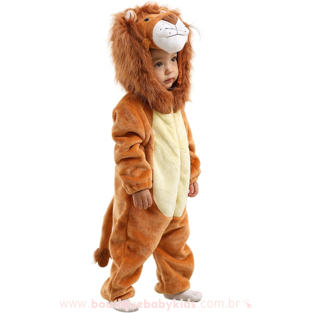 Macacão Bebê Fantasia Bichinho Rei Leão - Mesversário Boutique Baby Kids