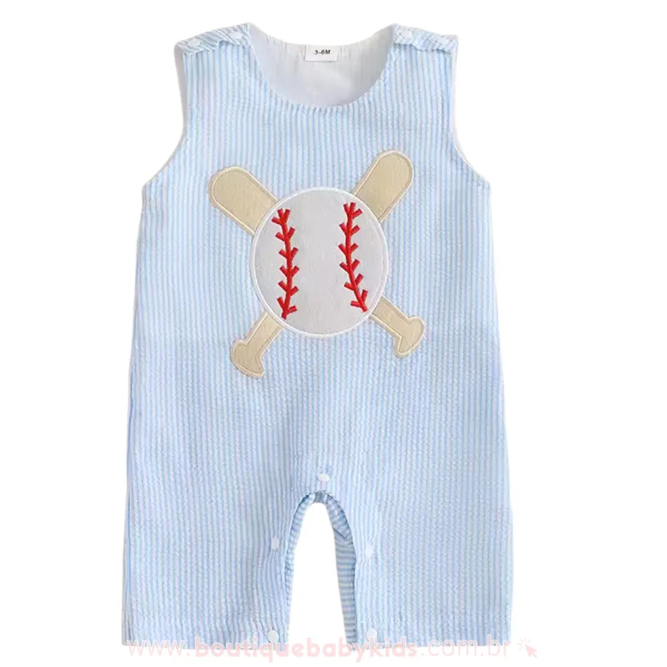 Macaquinho Bebê Jogo de Baseball - Boutique Baby Kids