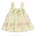 Vestido Bebê Bordado Flores Tule - Boutique Baby Kids