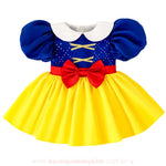 Vestido Bebê Clássico Princesa Branca de Neve
