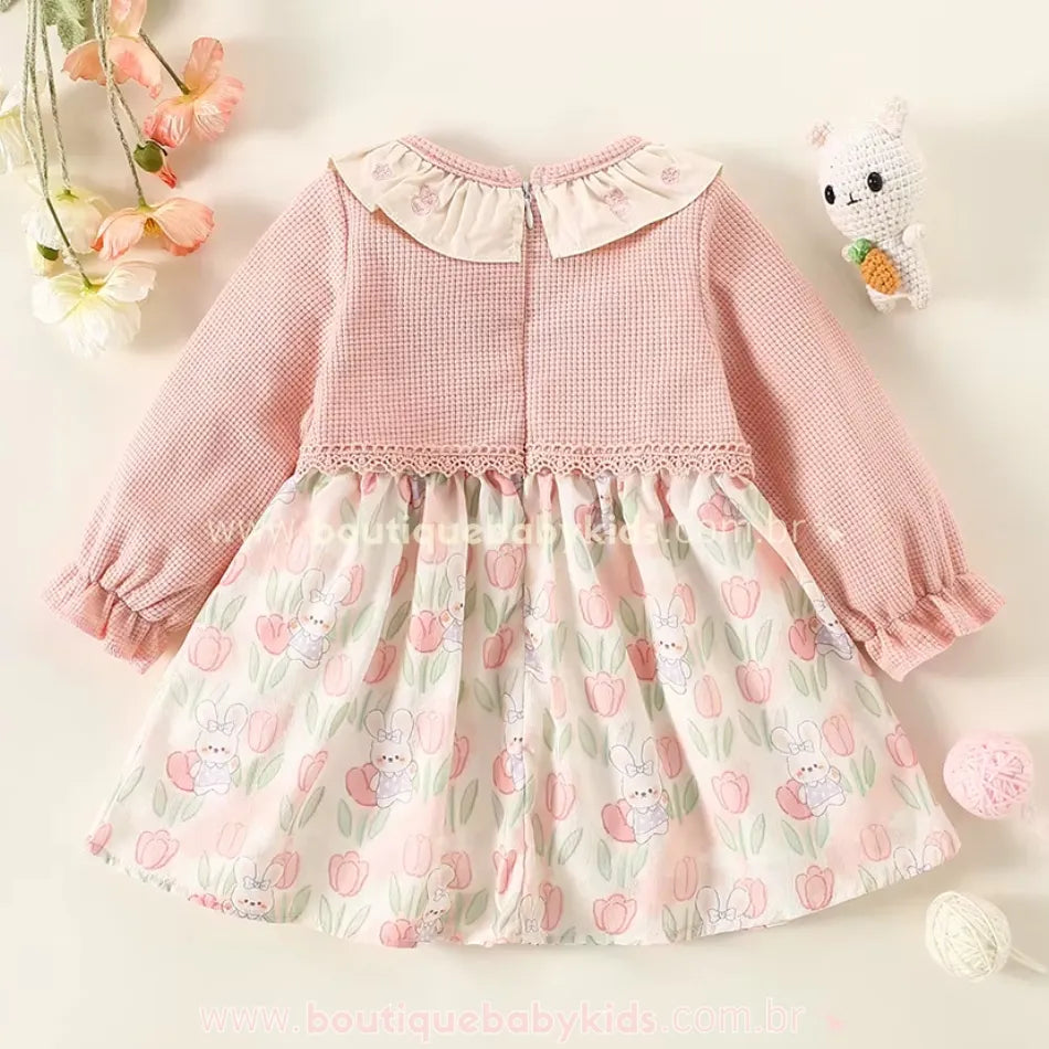Vestido Bebê Jardim da Coelhinha