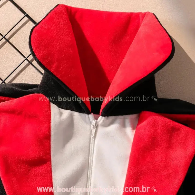 Macacão Infantil Fantasia Vampirinho Drácula