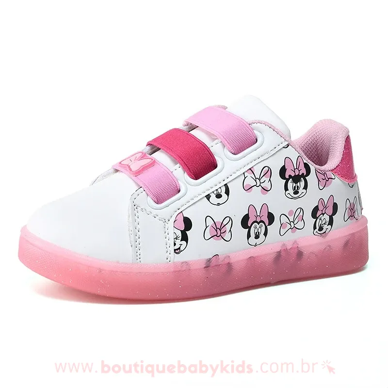 Tênis Infantil Disney Minnie Mouse Rosa - Boutique Baby Kids