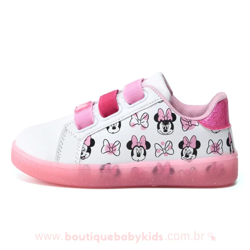 Tênis Infantil Disney Minnie Mouse Rosa - Boutique Baby Kids