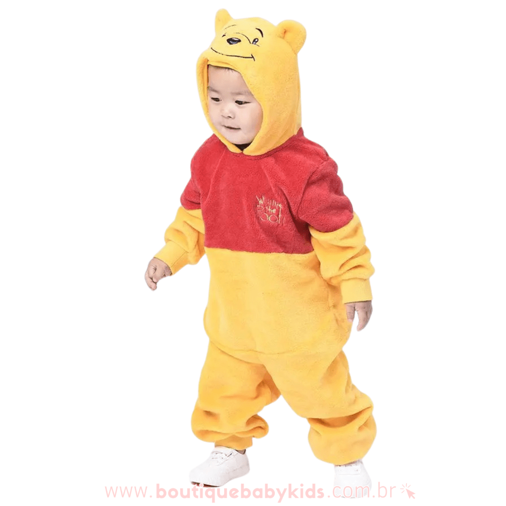 Macacão Bebê Fantasia Disney Ursinho Pooh Original - Frete Grátis - Boutique Baby Kids