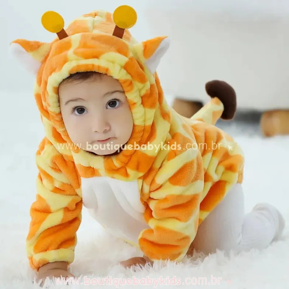 Vídeo para loja Boutique Baby Kids - Body Bebê Fantasia Bichinho Girafinha