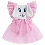 Romper Bebê Coelhinha de Páscoa com Tule