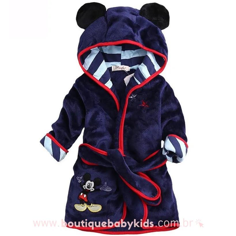 Roupão Infantil Disney Personagens com Capuz - Boutique Baby Kids