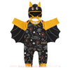 Macacão Bebê Fantasia Halloween Morcego com Touca - Boutique Baby Kids