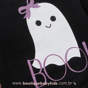 Conjunto Bebê Fantasia Halloween Fantasma com Faixa - Boutique Baby Kids