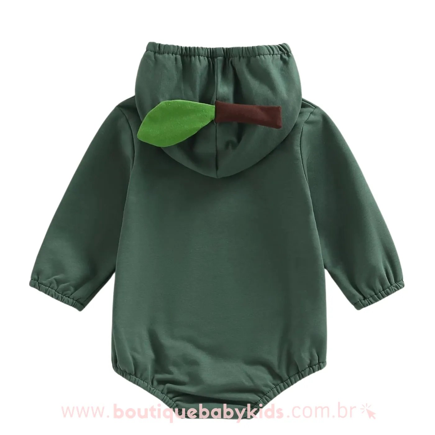 Body Bebê Fantasia Abacate com Capuz - Boutique Baby Kids