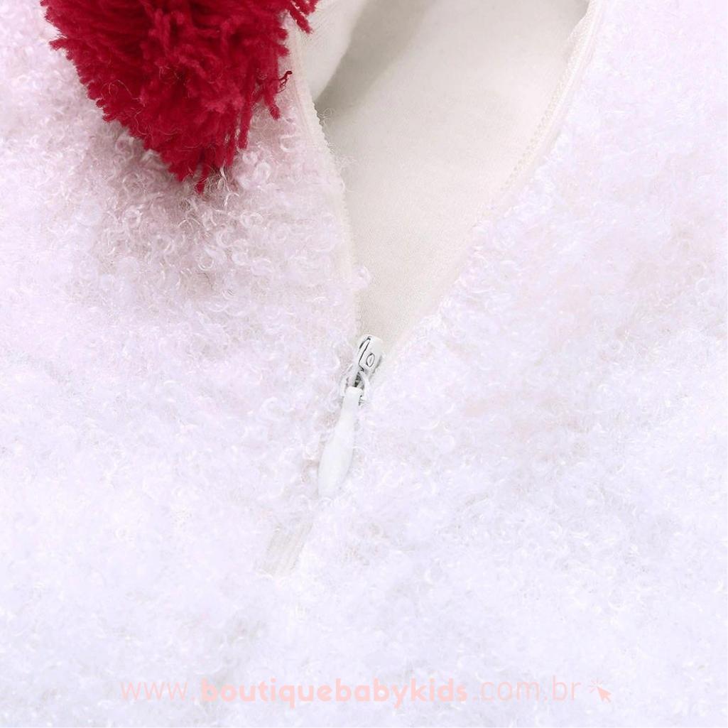 Body Bebê Fantasia Boneco de Neve com Chapéu e Cachecol - Boutique Baby Kids