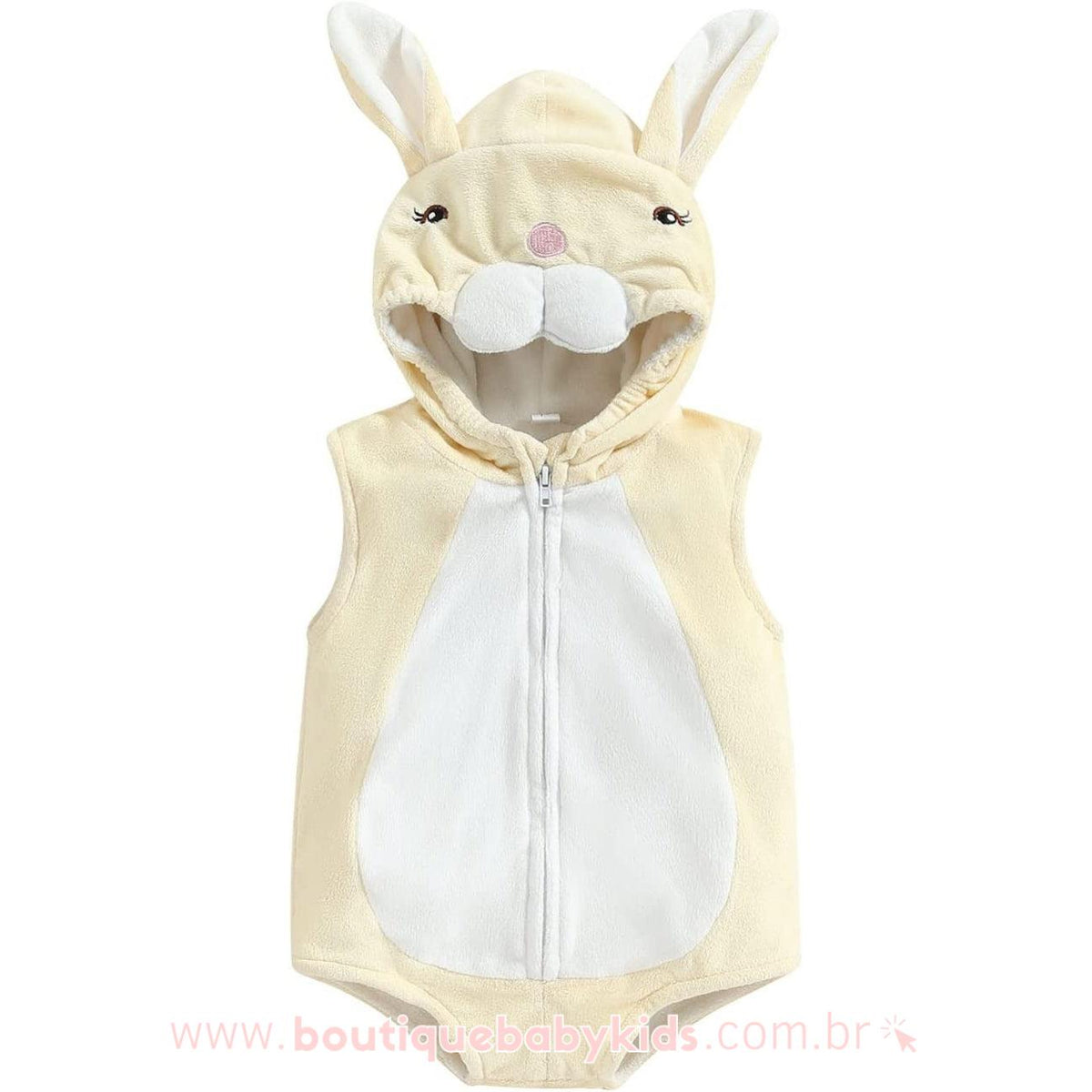 Body Bebê Fantasia Páscoa Coelhinha - Boutique Baby Kids