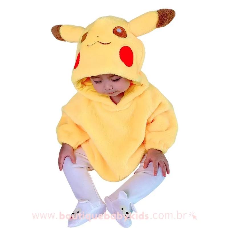 Body Bebê Fantasia Pokémon Pikachu