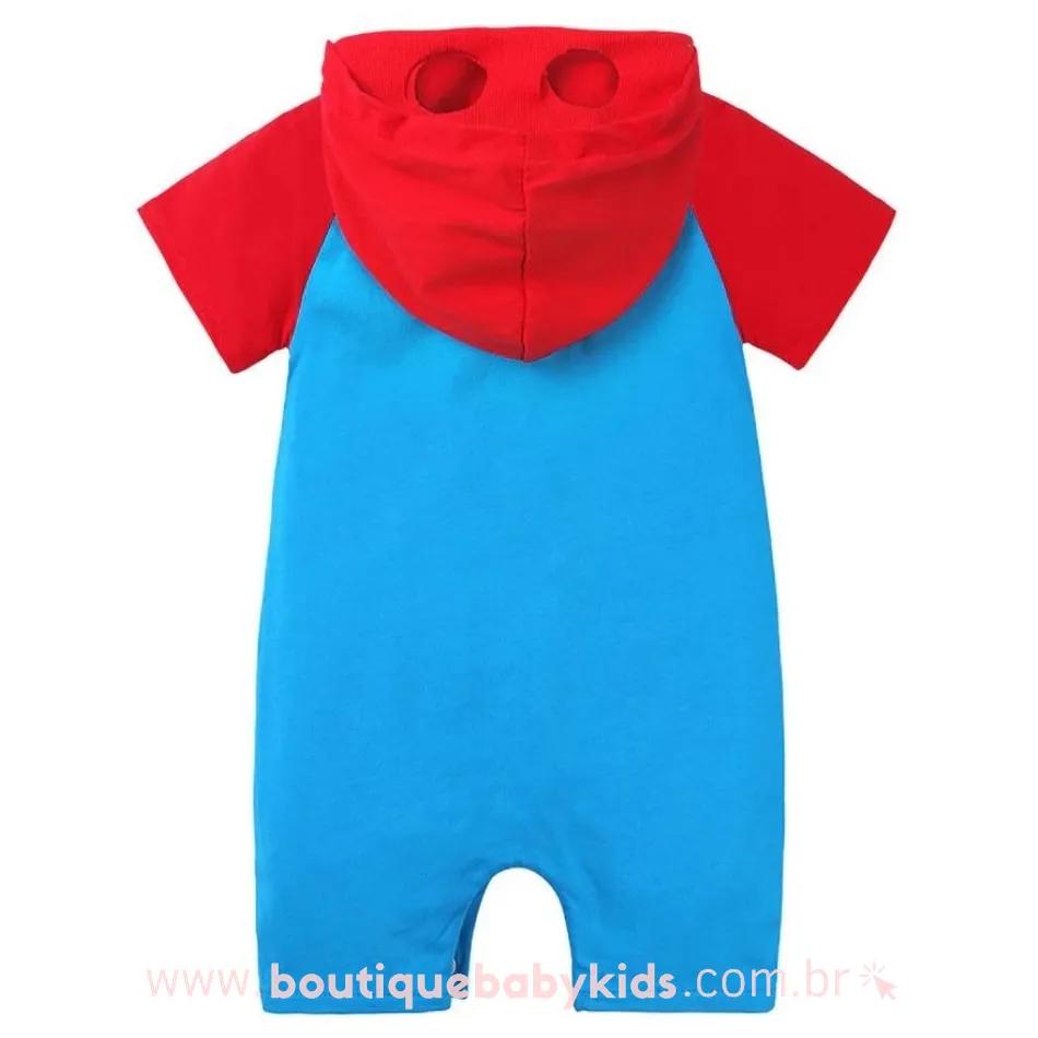 Macacão Bebê Fantasia Herói Super Homem Mesversário - Frete Grátis - Boutique Baby Kids
