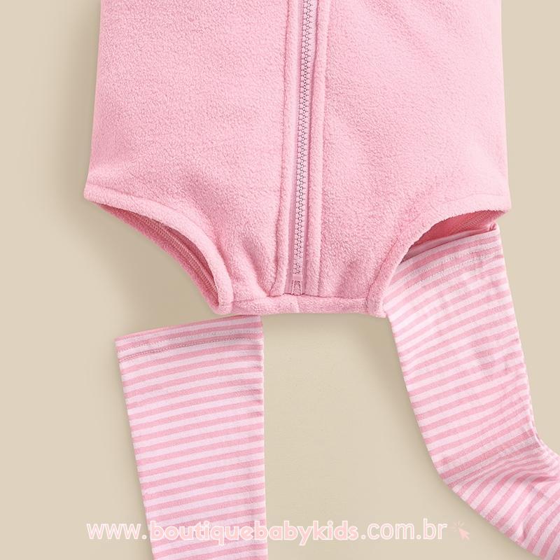 Body Bebê Fantasia Porquinha com Meia Rosa - Boutique Baby Kids