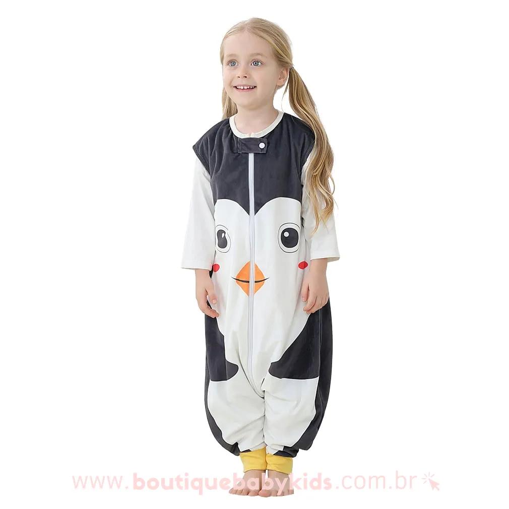 Saco de Dormir Infantil Pinguim - 1 a 6 Anos - Frete Grátis - Boutique Baby Kids