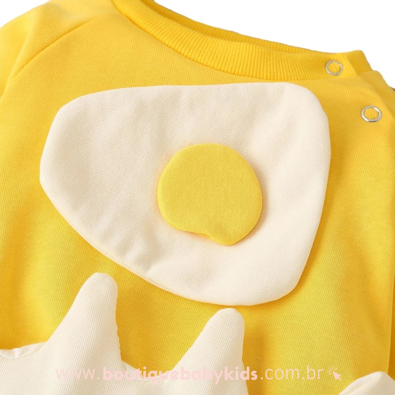 Body Bebê Fantasia Ovo com Tiara - Mesversário - Frete Grátis - Boutique Baby Kids