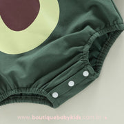 Body Bebê Fantasia Abacate com Capuz - Boutique Baby Kids