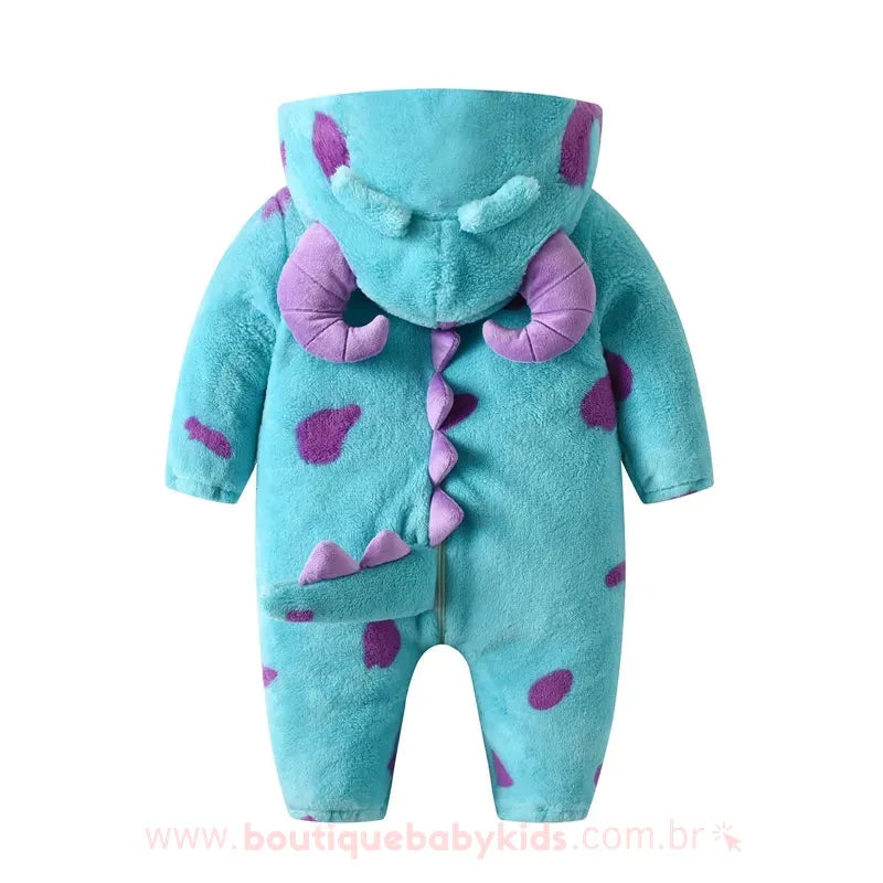 Macacão Infantil Fantasia Sulley Monstros S.A