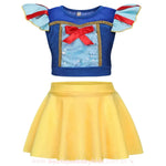 Biquíni Infantil Princesa Branca de Neve com saia Embutida - Boutique Baby Kids