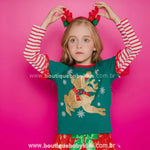 Blusa Infantil de Natal Rena Encantada - Boutique Baby Kids