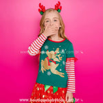 Blusa Infantil de Natal Rena Encantada - Boutique Baby Kids