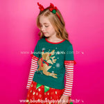 Blusa Infantil de Natal Rena Encantada - Boutique Baby Kids